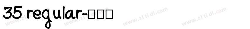 35 regular字体转换